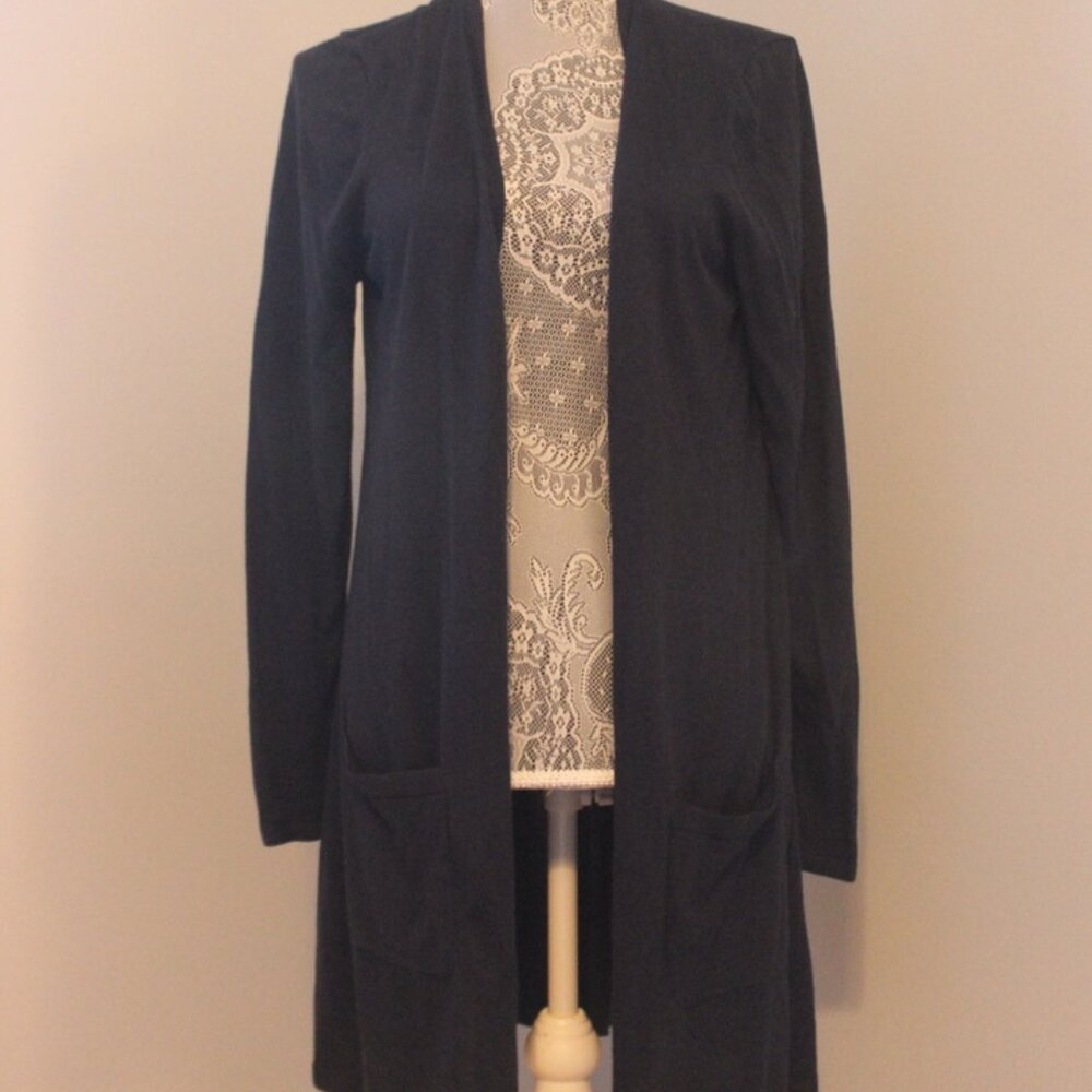 J.Jill Medium Navy Blue Open Sweater